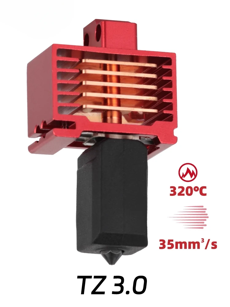 

The new version of Mellow TZ 3.0 hot end is used for the DIY 3D printer parts of Tuozhu X1 P1P P1S series