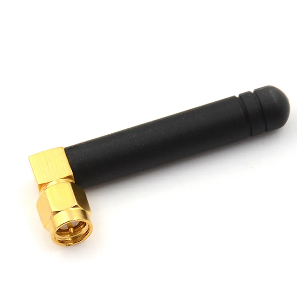 2Pcs 433Mhz Right Angle L Shape Glue Stick Router Antenna High Gain Sma Connector Wireless Signal Amplifier Router Antenna