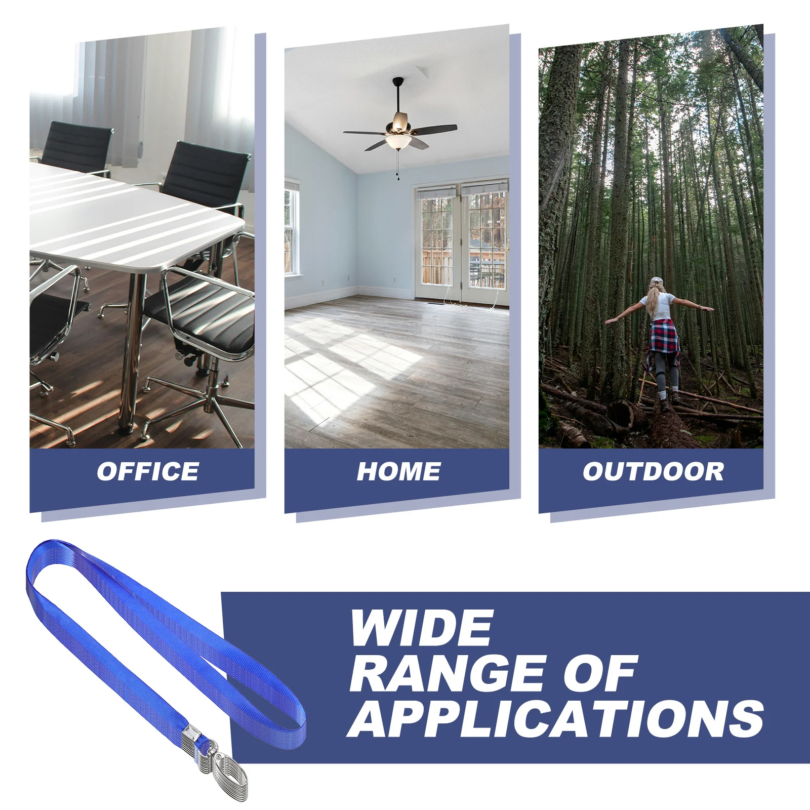 

50Pcs Metal Buckle Lanyards Id Badge Holders Office Name Tag Strap Multi Function Hanging Ropes Badge Lanyard