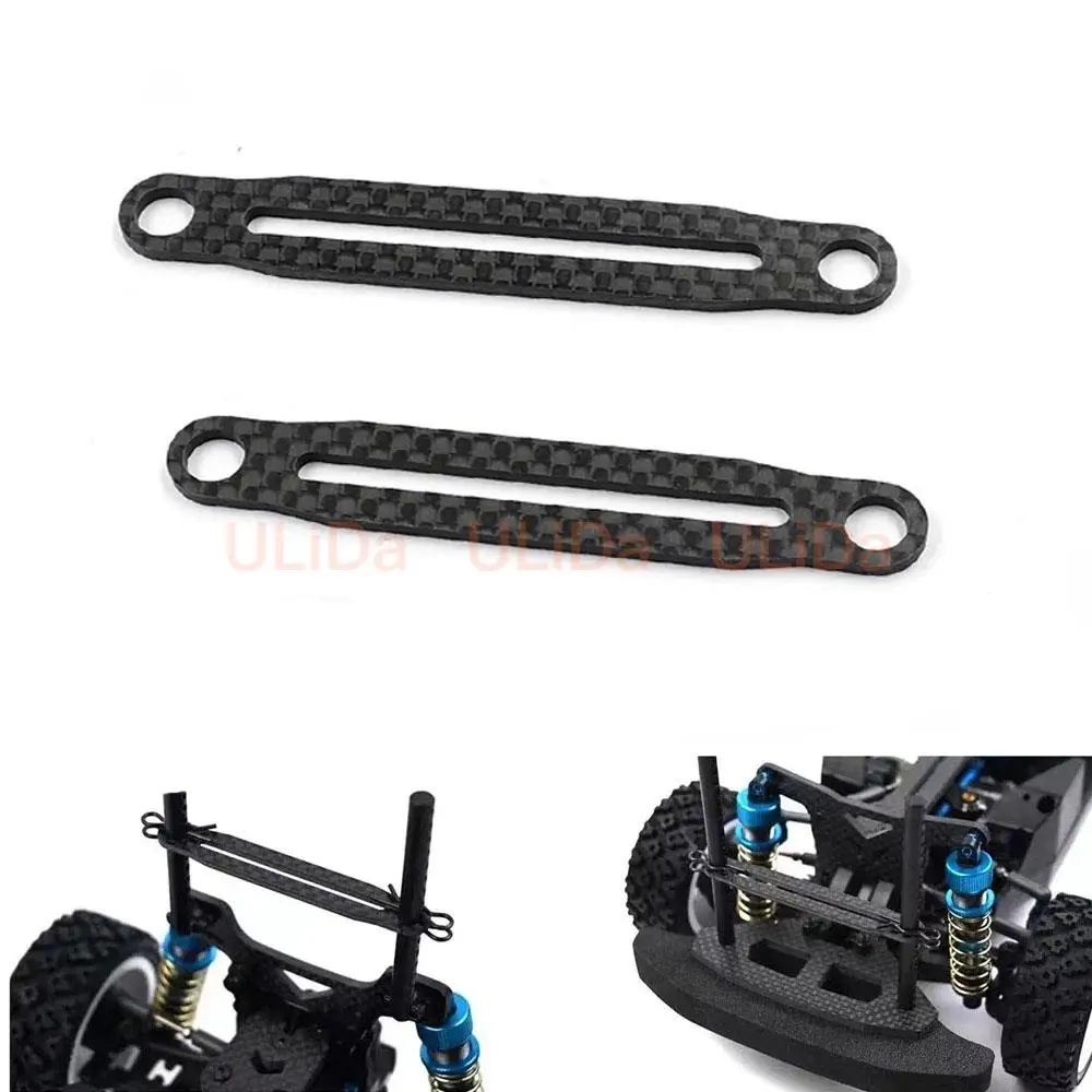 Pour voiture RC Tamiya TT02 XV-01 XV-02 1/10, renfort de fixation de carrosserie avant et arrière en fibre de carbone, amélioration pour modèle de loisir