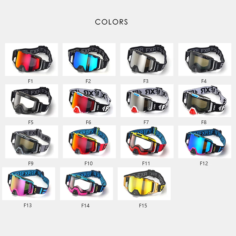 FXR Motocross Goggles Motorcycle Glasses Sunglasses Silicone Anti-slip High Quality Windproof Cycling Racing Goggles