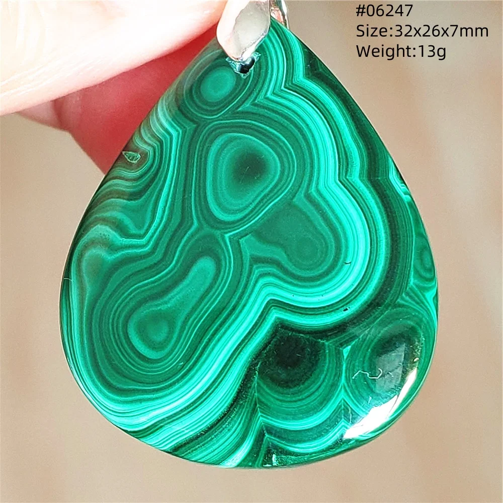 Natural Green Chrysocolla Malachite Pendant Jewelry Gemstone Women Men Malachite Necklace Best Bead Gift Fashion Jewelry AAAAAA