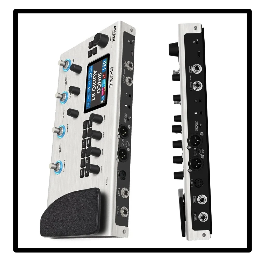 Multi Effects Processor for Guitar & Bass 120 Amp Models 11 Effect Modules 150s Stereo Looper Guitar Bass Effect Pedal