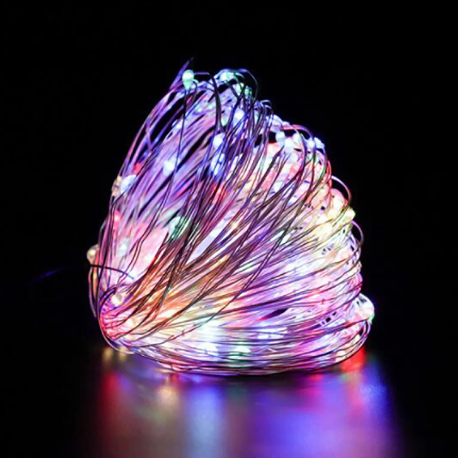 Christmas Tree Decor Light String USB Colorful LED Lights 1.9-5m Indoor Outdoor Decoration Lighting Chains For 2024 Christmas