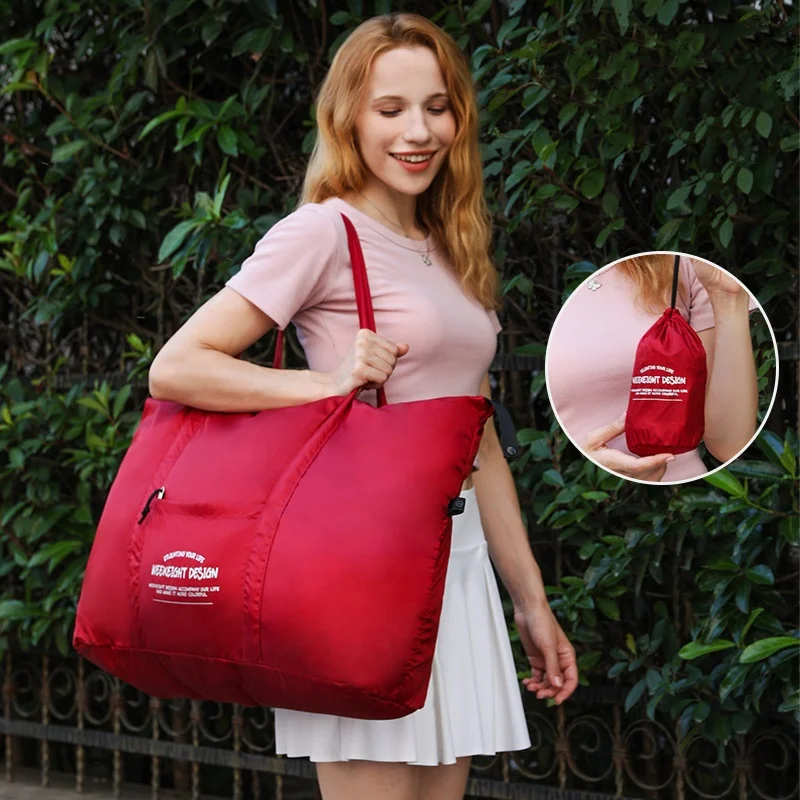 

Ultra-Lightweight Handheld Travel Bag Durable Storage Pouch Foldable Luggage Organizer for Short Trips Men's Business Trip Bag