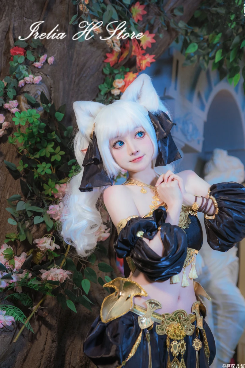 Irelia H Final Fantasy 14 FF14 Thavnair Dancing Girl Cosplay Costume Thavnair Dancing Girl Sexy Dress Halloween Costumes image 2