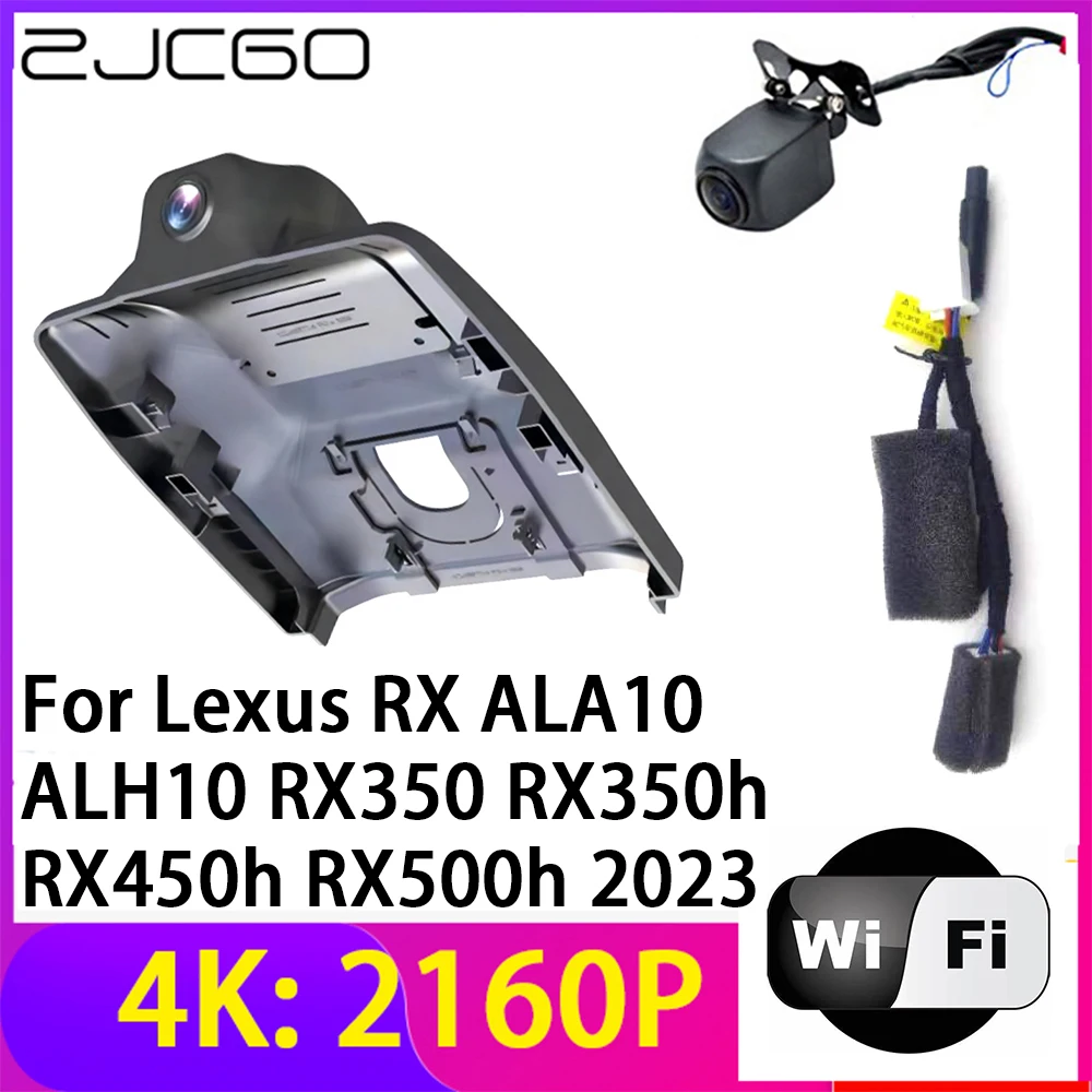 

ZJCGO 4K 2160P Dash Cam DVR Camera 2 Lens Recorder Wifi Night Vision for Lexus RX ALA10 ALH10 RX350 RX350h RX450h RX500h 2023