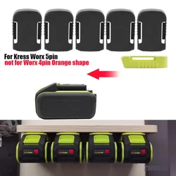 Battery Storage Rack Battery Holder Case For Kress Worx 5pin(not for 4pin) Battery Pylons Buckle Holder Wall Mount Dock Holder