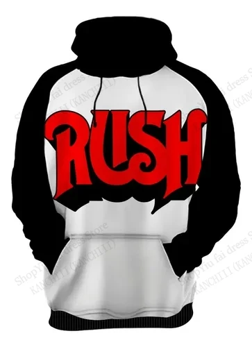 روك باند راش ثلاثية الأبعاد طباعة هوديي الرجال النساء موضة في الهواء الطلق هوديس النساء تعرق الرجال الملابس مغني الراب ملابس رياضية