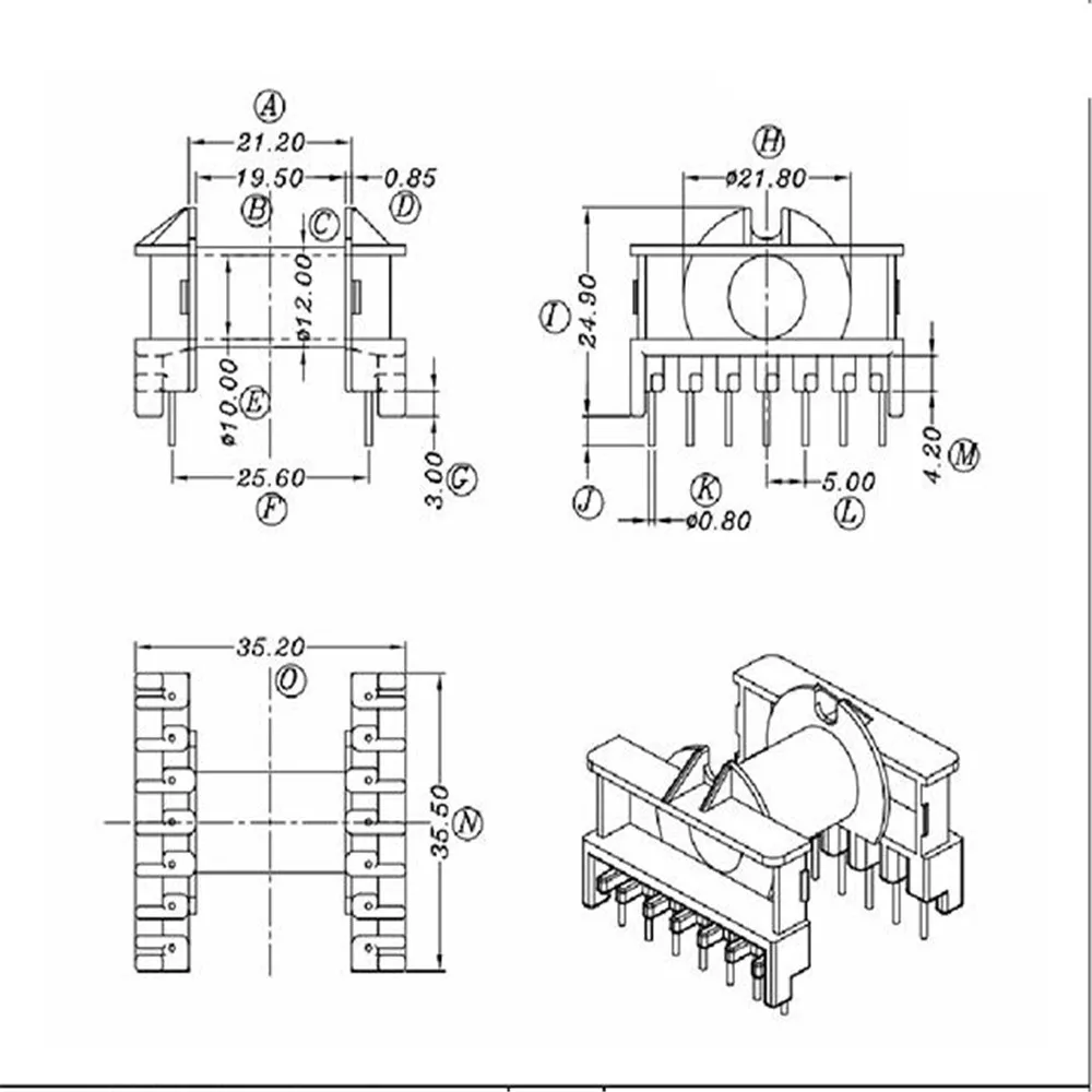 ETD29 ER29 ferrite core PC44 materical  and   bobbin horizational 7+7 pins  +clip 10set/lot free shipping