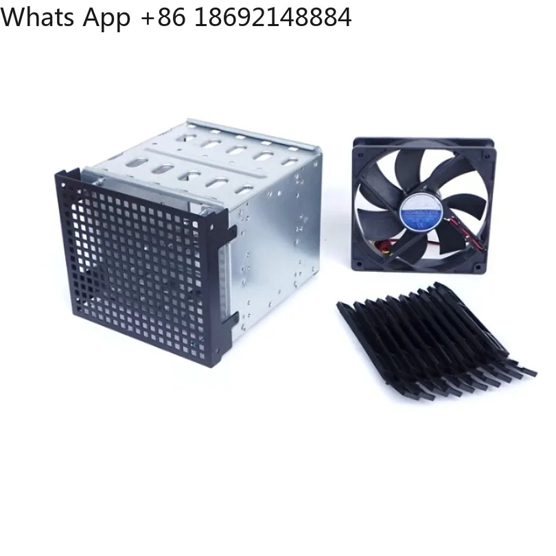With fan 5-position 3.5-inch hard disk cage, optical drive position screw-free NAS storage bracket in stock