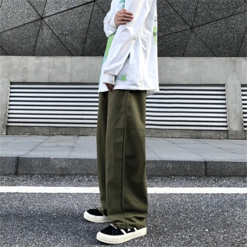 

Slimming Work Trousers for Women Casual High Waist American Style Spring Autumn New Large Size Loose Straight Leg Pants