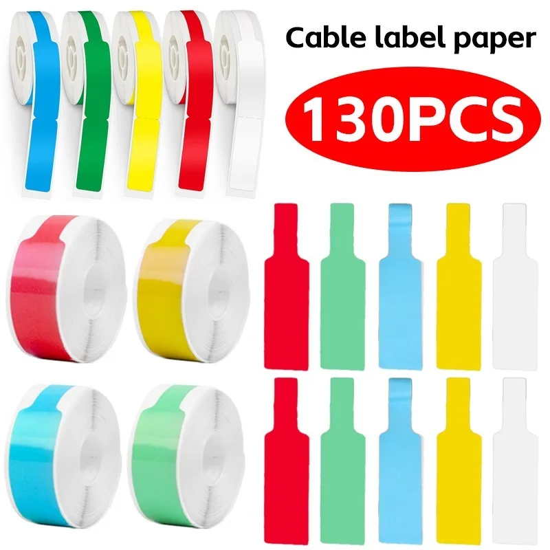 

Cable Labels Waterproof Wire Cord Labels Tags Stickers Tear Resistant Flexible Markers Labels Identification Tag for Data Lines