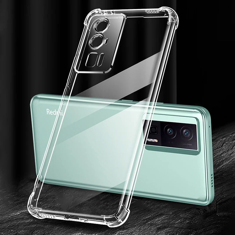 

Original Airbag Phone Case for Xiaomi Redmi K60 Pro K60E 5G Soft Silicone Air Bag Cover RedmiK60Pro E Camera Protective Housing