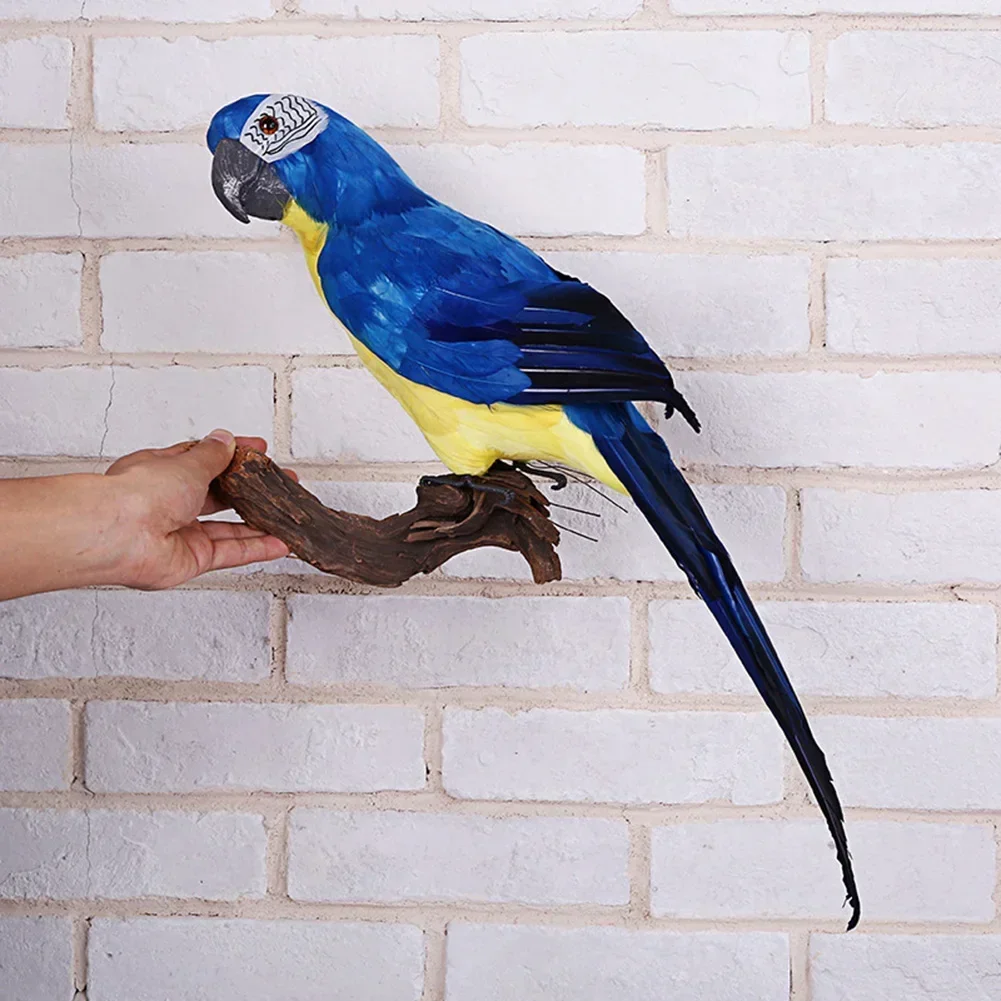 Craft Exquisite Artificial Parrot Handcraft Home Realistic Garden Photography Shop window Simulation 45cm Bird