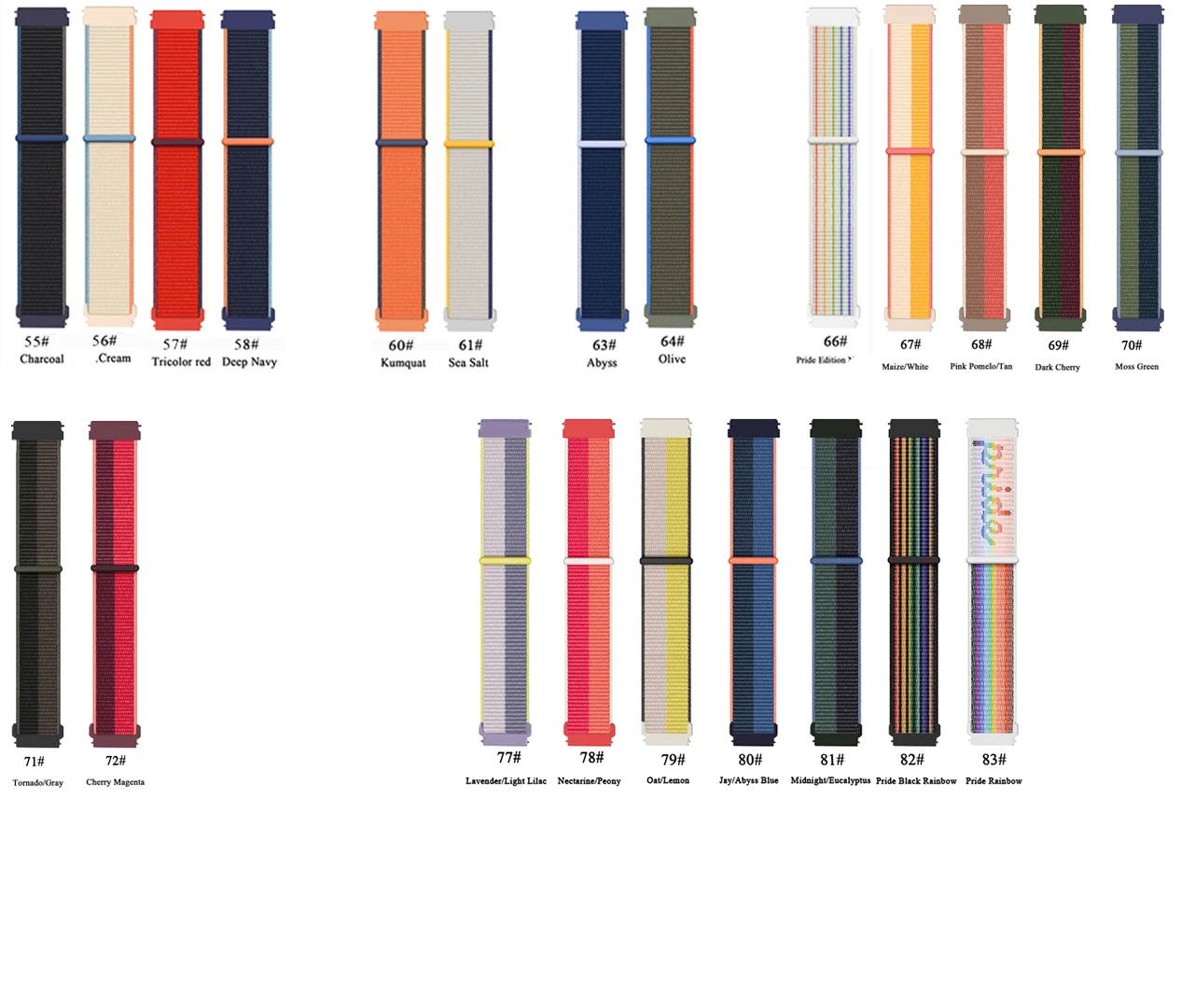 حزام حلقة من النايلون لساعة Amazfit Watch Active 2 الذكية، سوار بديل رياضي لساعة Huami Active2