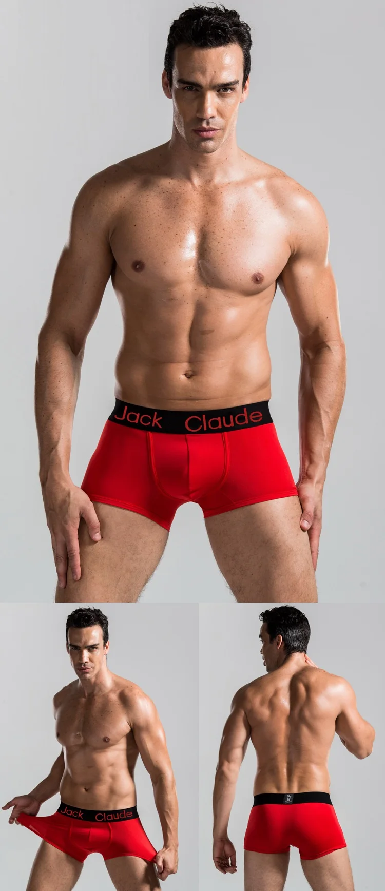6Pcs/Lot Jack Claude New Male Underwear Men Boxer Men\'s Sexy Underpants For Man Panties Breathable Underpanties cuecas Wholesale