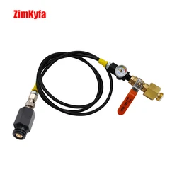 Soda Tr21-4 Machine To External CO2 Tank Hose W/ Flow Control Ball Valve 60