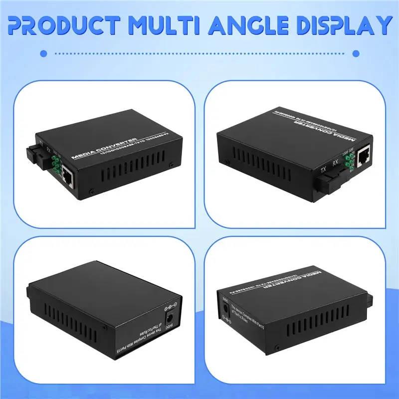 Новый Ethernet-конвертер Tech Fiber в RJ45, 3 км, гигабитный Ethernet-конвертер, медиаконвертер, вилка европейского стандарта