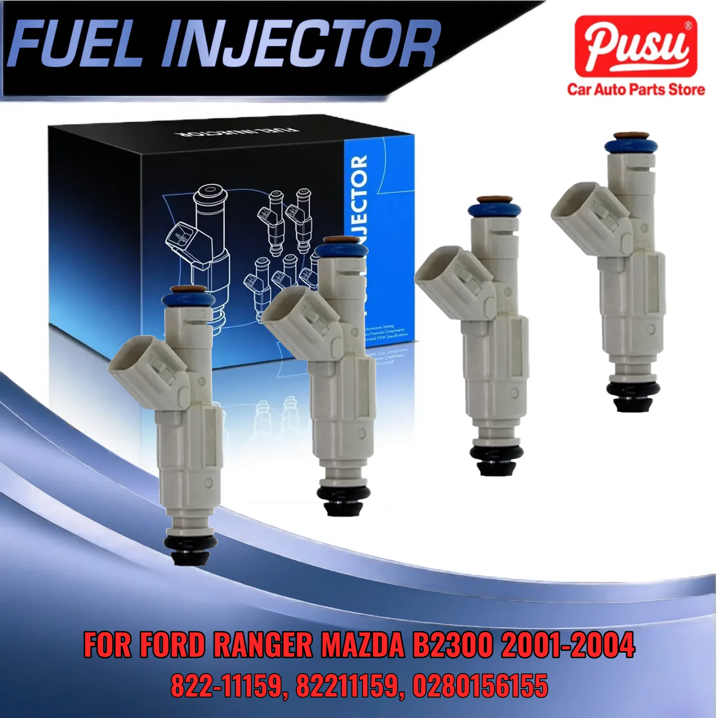 

Для Mazda B2300 Ford Ranger 2001 2002 2003 2004 4X топливная форсунка 2 3L DOHC 82211159 0280156155