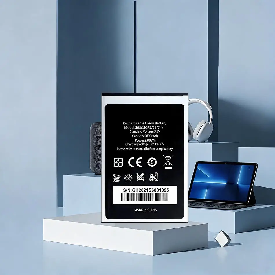 

Экологичная батарея для мобильного телефона Oukitel S68 C16 Pro, 2600 мАч