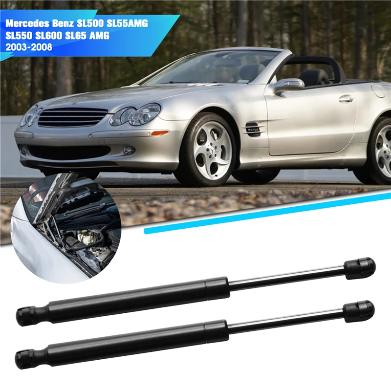 

2 шт. для Mercedes-Benz SL500 SL55AMG SL550 SL600 SL65 AMG 2003-2008 автомобильная передняя капот, подъемная стойка для капота