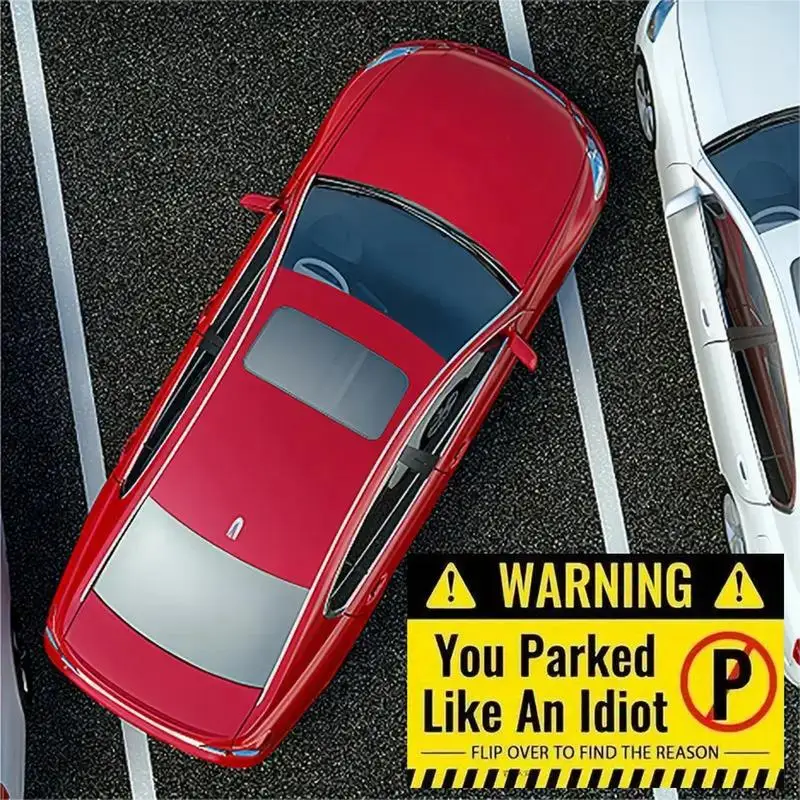 Tarjetas de estacionamiento para males parkers, 50 piezas, divertidas tarjetas de estacionamiento maltas, suministros de coche humorísticos para agarrar la atención, rellenos de medias para