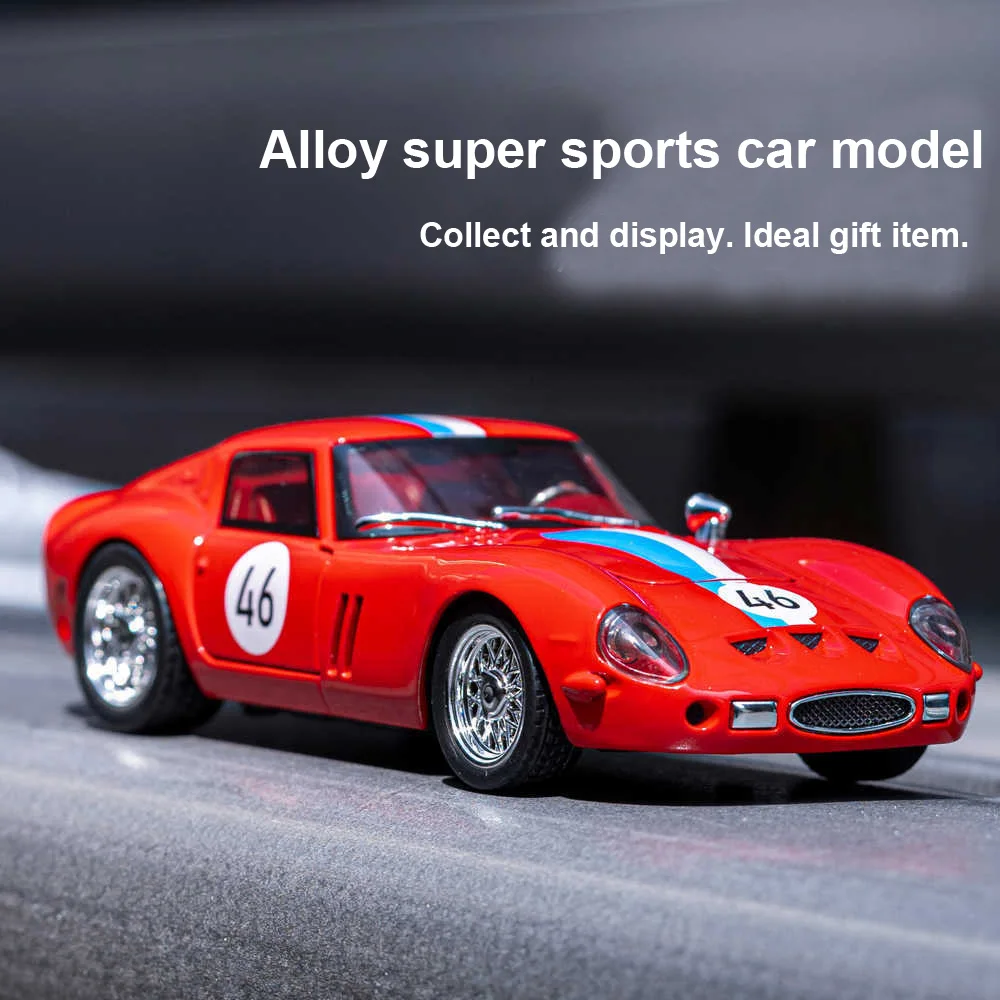 1: 32 250-GTO Alloy Car Model High Simulation Diecasts Toy With Sound And Light Pull Back Vehicles Decoration Toys For Kids Gift