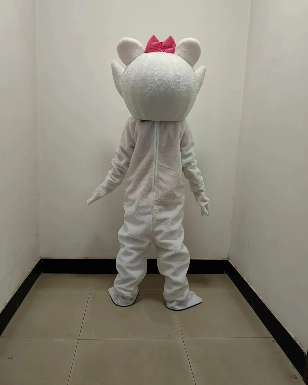 Cosplay Cartoon Show White Cat Mascot Grey Cat Costume cerimonia pubblicitaria Fancy Dress Party Animal Cat Carnival Performance Pr