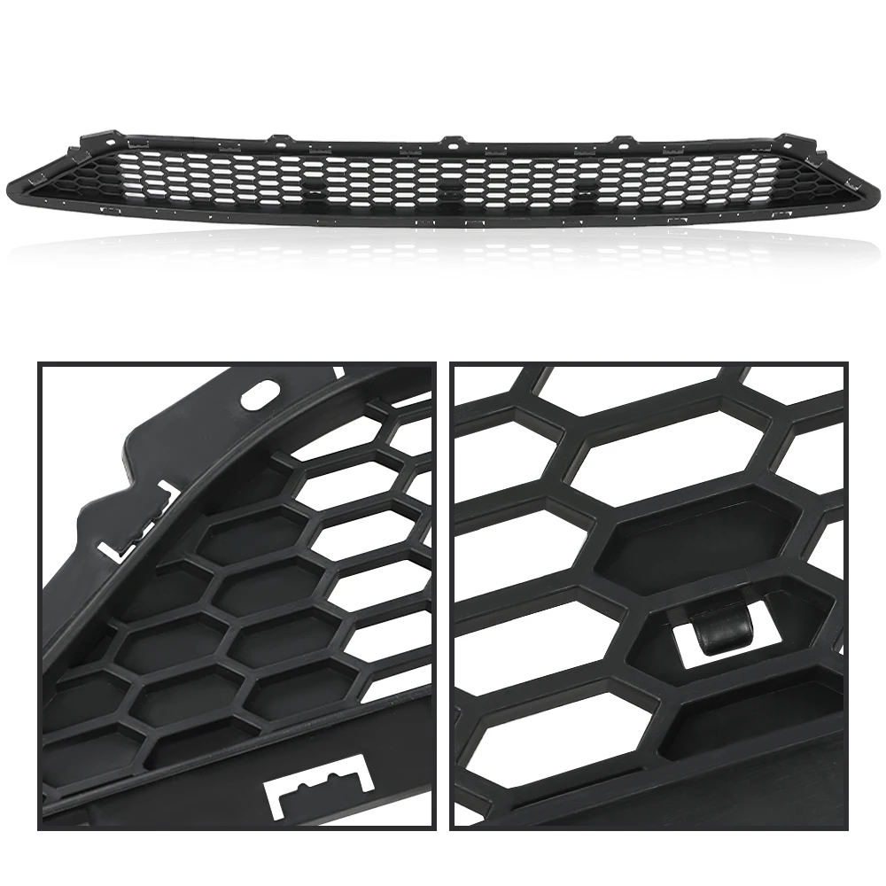 Front Bumper Lower Grille Grill Matte Black Fit For 2016-2018 Hyundai Tucson view 4