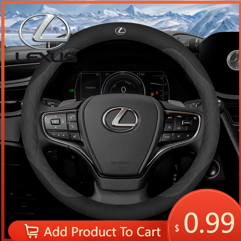 

Наклейки для интерьера автомобиля, противоскользящий замшевый чехол на руль для Lexus F Sport RX300 LS500h GS300 IS300 CT200h NX300 UX300 LX570 E