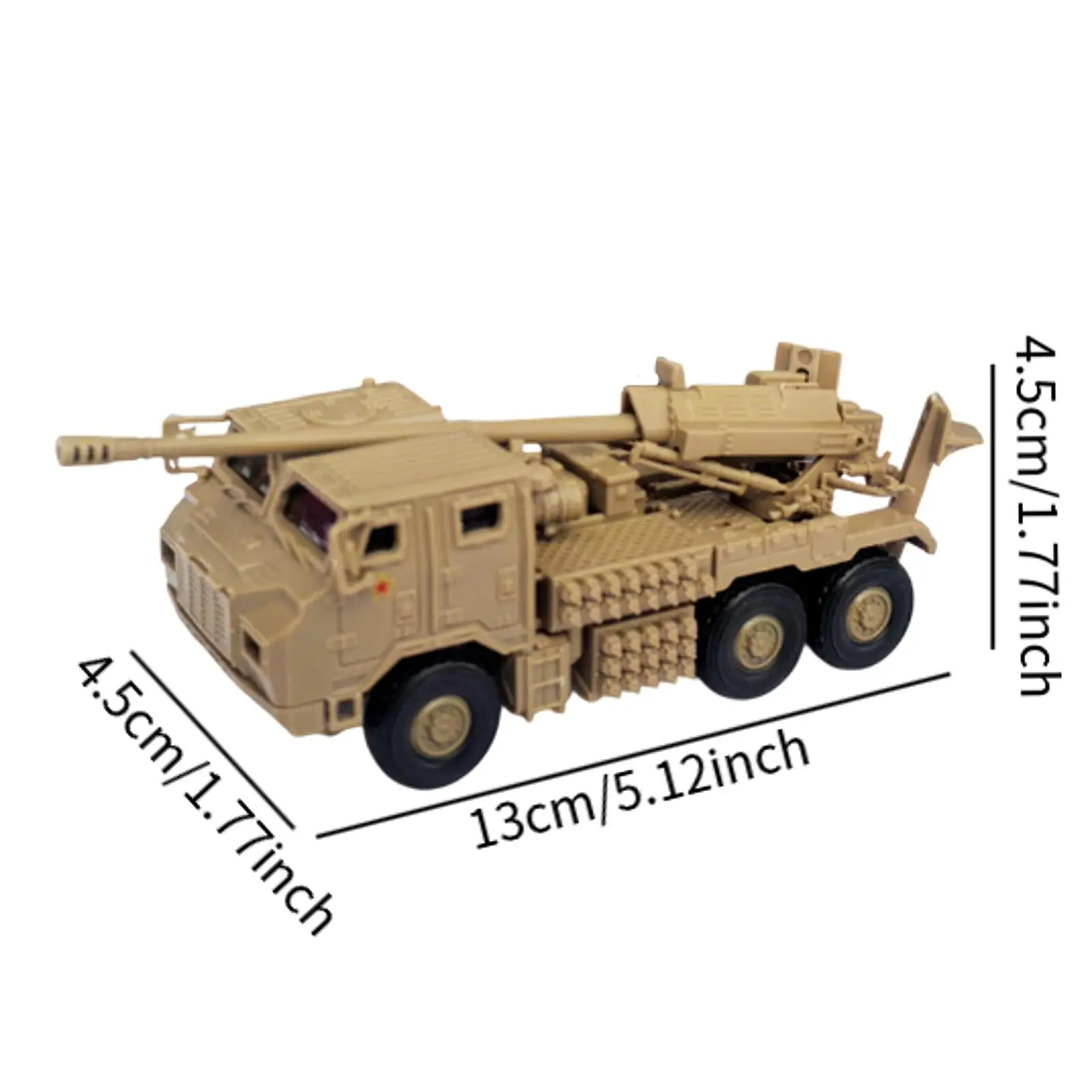 Simulación 1/72 Modelo de tanque chino Kit de construcción de modelo 4D para niños