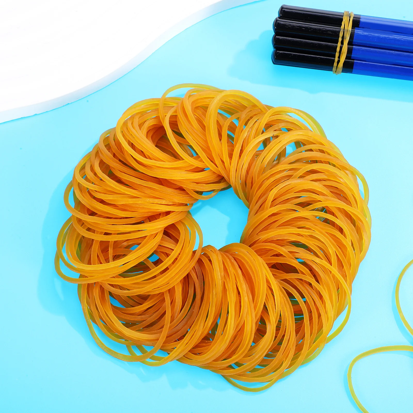 1 Pack Rubber Yellow Small Elastic For Hair Crafts Money Bands Bulk Braces Tiny Rubber Bands For Bracelets Heavy Duty Natural