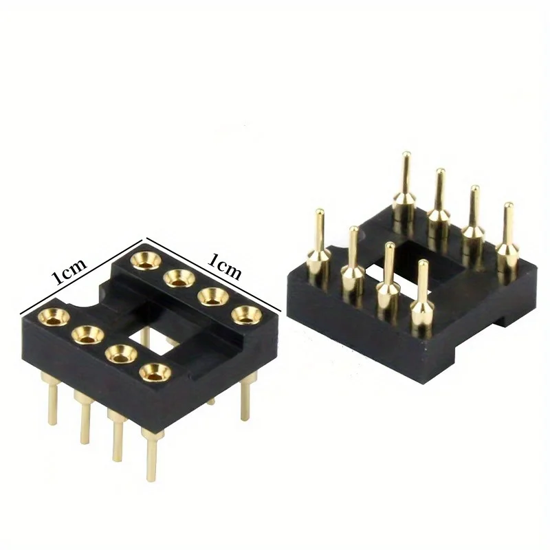 5-10PCS DIP8 8-pin 8P gold-plated round hole IC socket MUSES01 OB2226AP socket integrated icnextron Seiko amplifier socket