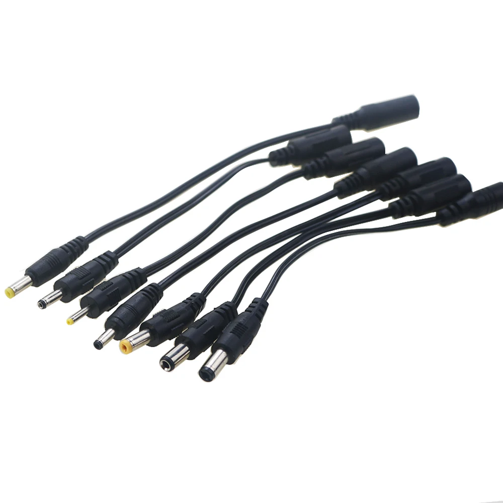 

5.5x2.1mm DC Female Power Jack to DC Male Plug Cable 5.5*2.5mm 3.5x 1.35mm 4.0*1.7mm 4.8 2.5 0.7 Extension Connector Power Cord