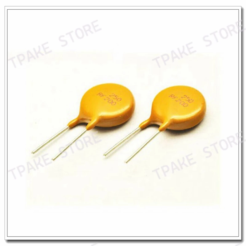 20PCS TRF250-200 RF200 250V 0.2A 200MA PPTC Resettable Fuse Thermistor