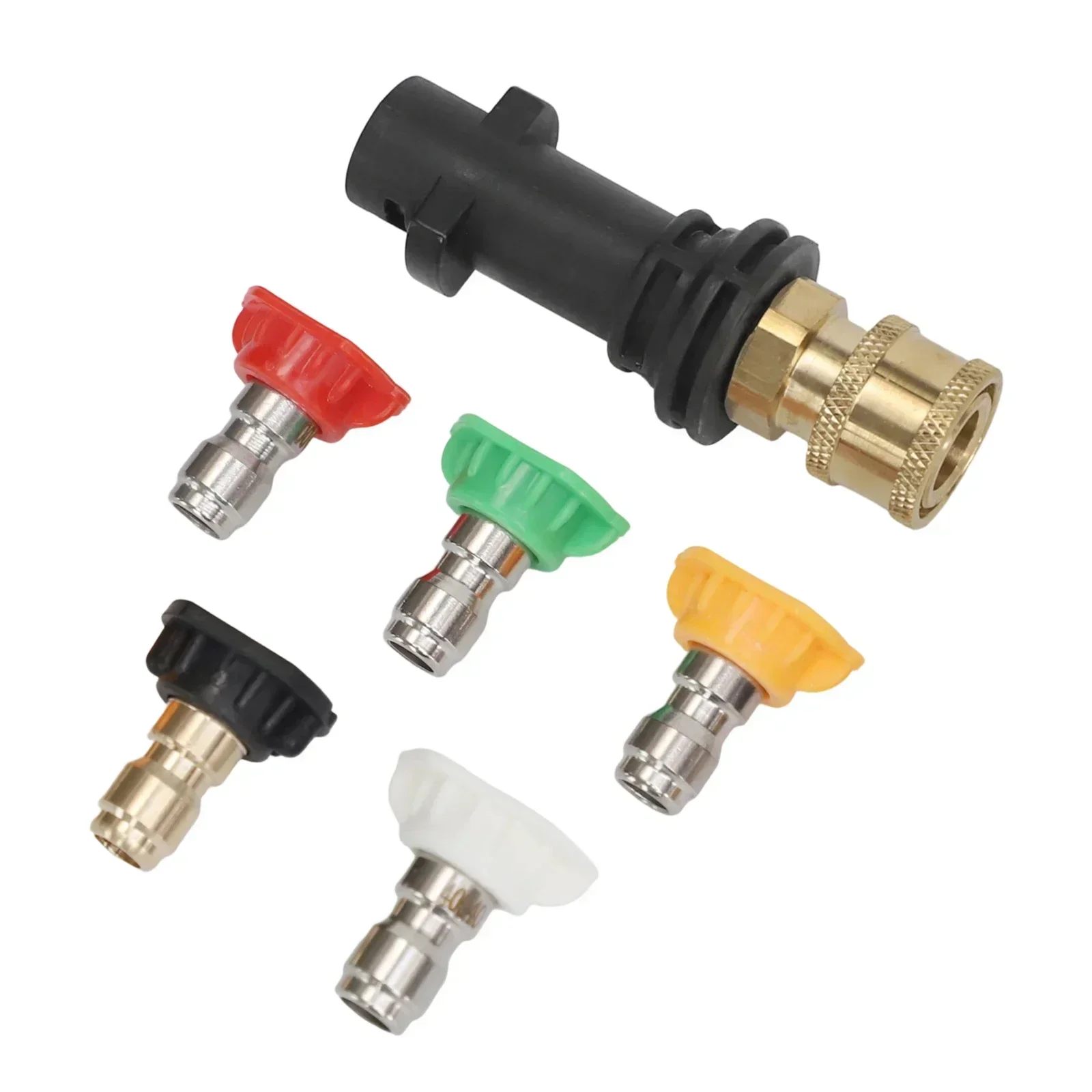 

Foam Nozzle Pressure Washer Adapter As Shown In The Figure Quick Connect Pressure Washer Adapter Five Nozzle Tips Included