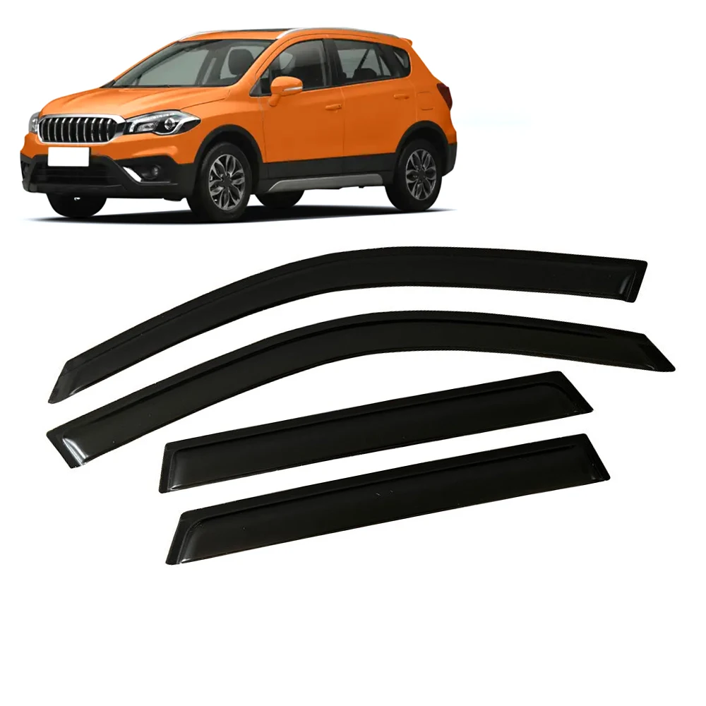 

For SUZUKI SX4 2008-2021 Car Side Window Visor Sun Rain Guard Shade Shield Shelter Protector Cover Frame Accessories