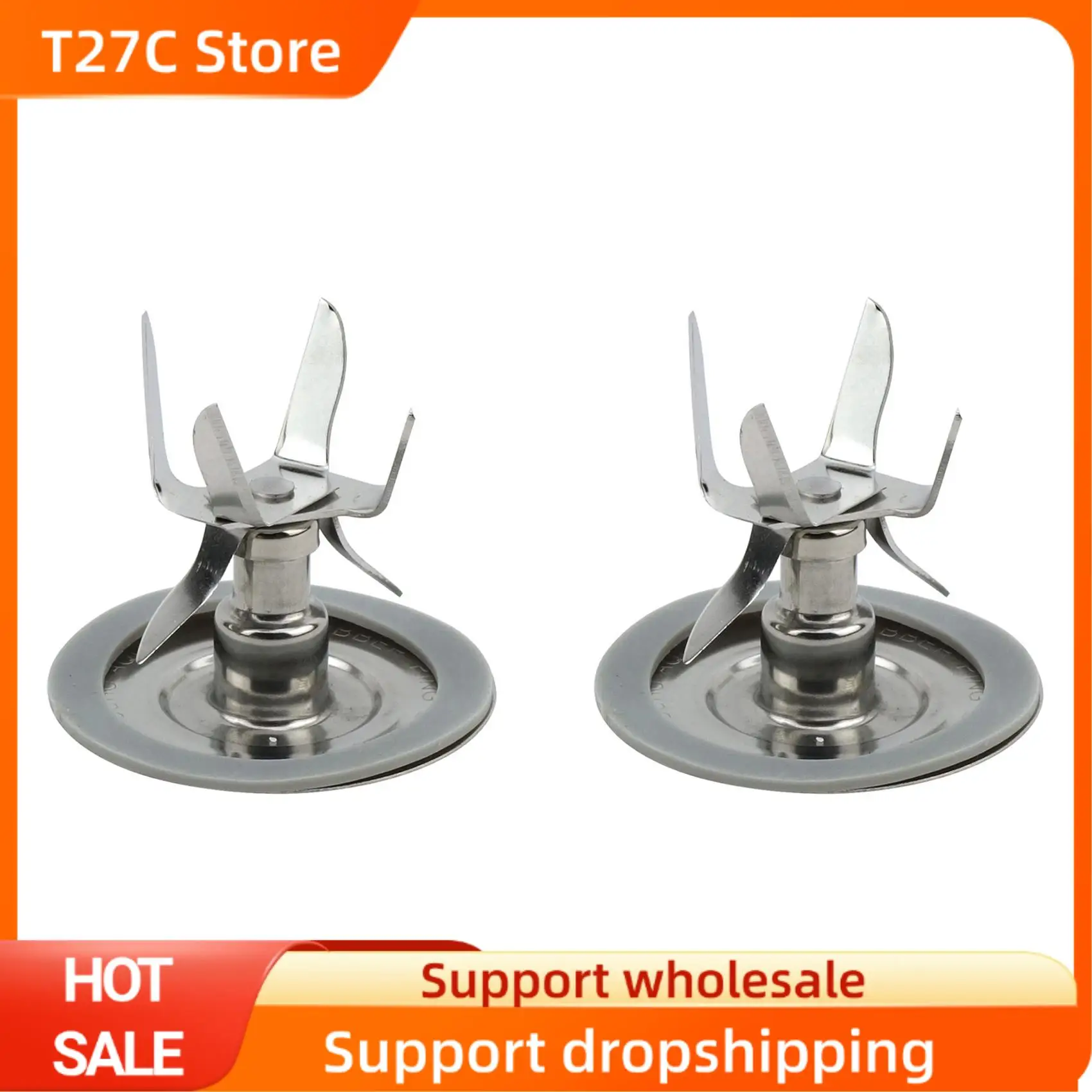 T27C 2X Blender Blade For Oster Ice Juicer Blade Mixing Knife 6 Leaf