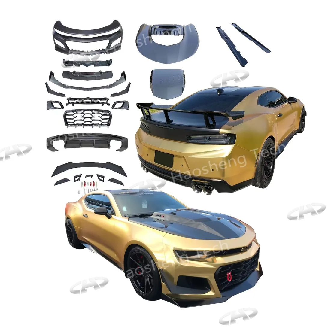 

Camaro Car Facelift Upgrade Conversion Front Rear Bumper Full Set Body Kit ZL1 1LE For 2016-2018 Chevy Car Camaro SS LS LT