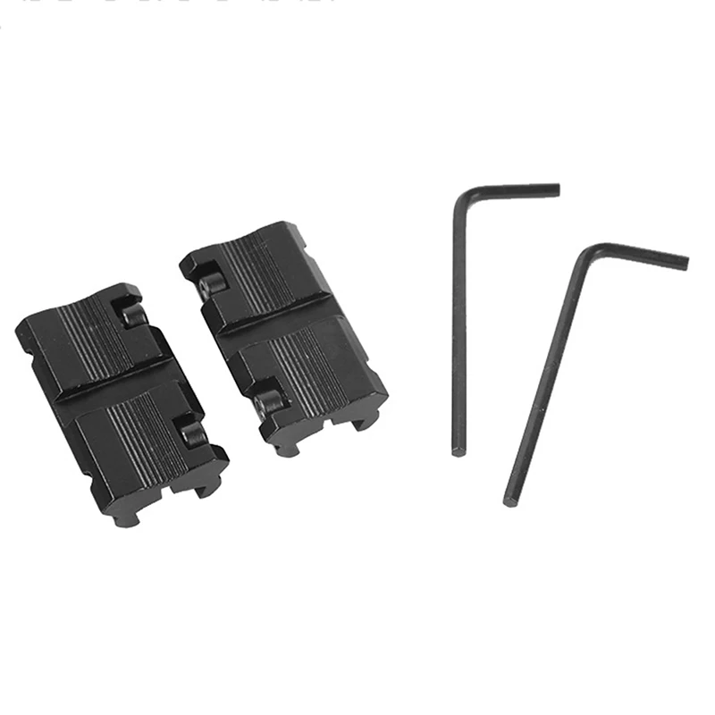 @*2Pcs 11mm Dovetail to 20mm Picatinny Rail Adapter, Tactical Scope Mount Base for Hunting