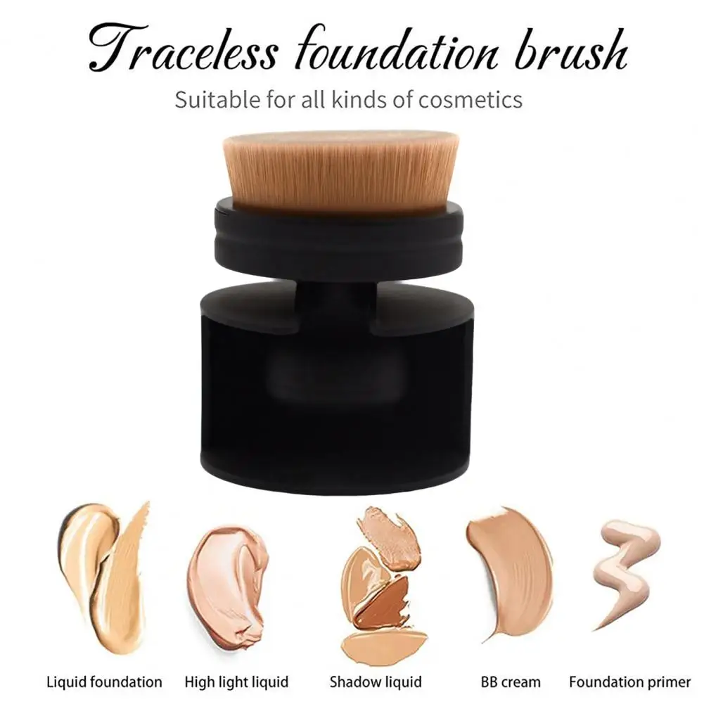 แปรงทาแป้งแต่งหน้าสำหรับแป้งทาหน้าแปรงขัดหน้ามืออาชีพ kuas Rias สำหรับชีวิตประจำวัน