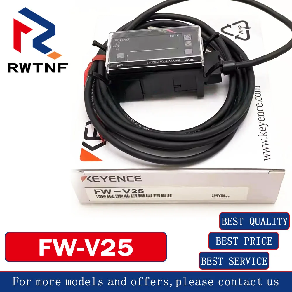 Tout nouveau capteur ultrasonique numérique de sortie NPN KEYENCE FW-V25 authentique 100% original, stock d'entrepôt