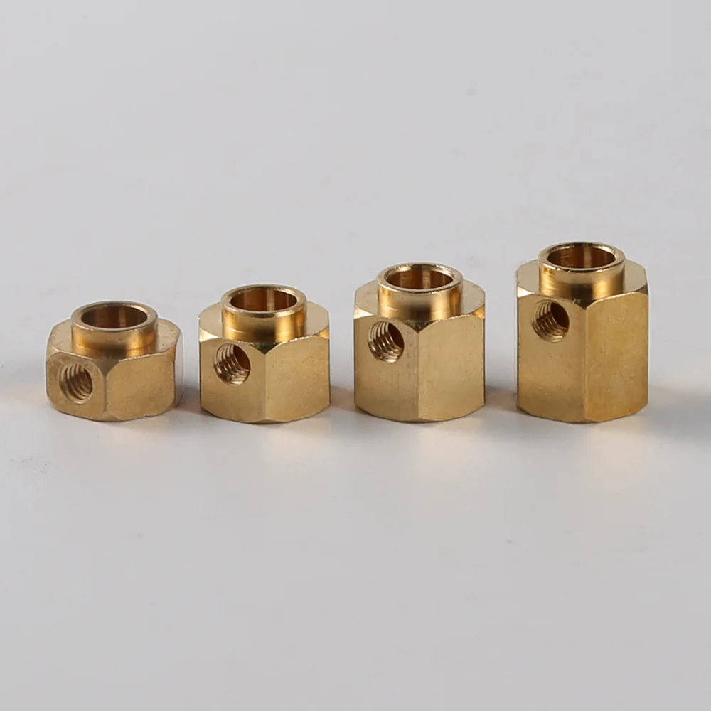 1/10 TRX4 TRX6 Brass Elongated Connector Counterweight 12mm Widened Hexagonal Connector Upgrade Component
