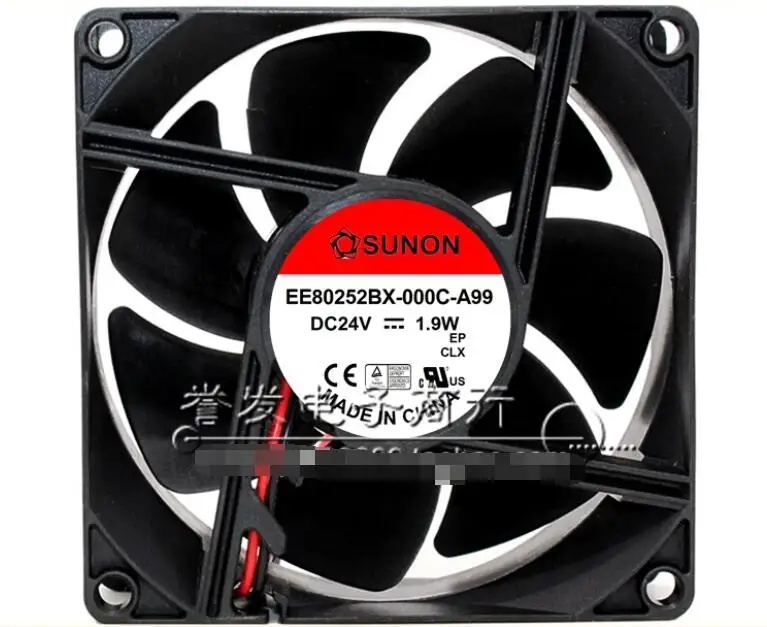 

SUNON EE80252BX-000C-A99 DC 24V 1.9W 80x80x25mm 2-Wire Server Cooling Fan