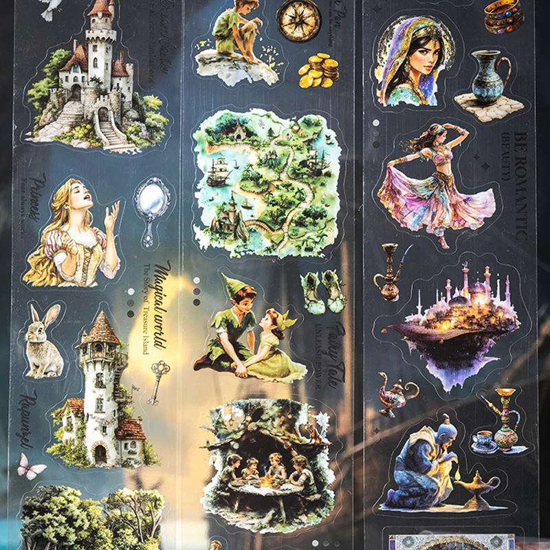 Mr Paper 3rolls Fairytale Adventures Series Adventure Fairytale Theme Die Cut Tape DIY Handbook Collage Greeting Card Envelope