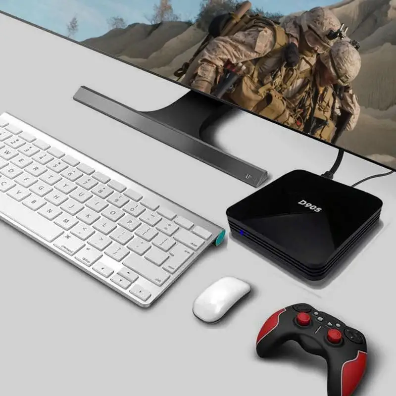 D905 مربع التلفزيون الذكية أندرويد 10.0 8GB واي فاي 2.4G 4K Amlogic S905 يوتيوب تي في بوكس أندرويد قمة مجموعة مشغل وسائط تي في بوكس دروبشيبينغ