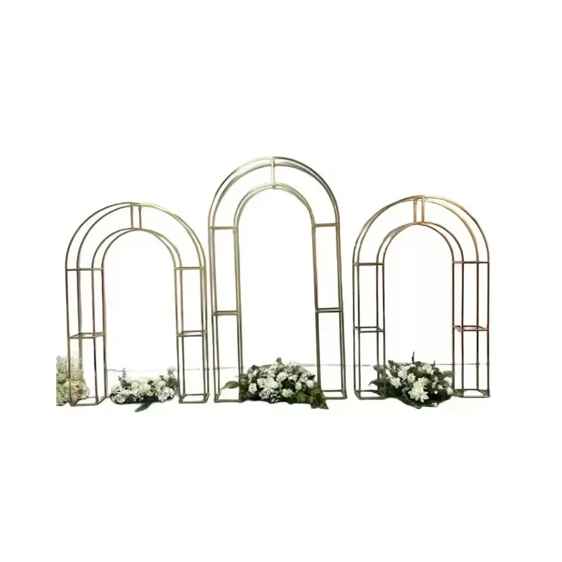 Modern Professional Style Outdoor Metal Garden Trellis Arch Decorative Garden Supplies for Climbing Plants Artificial Design