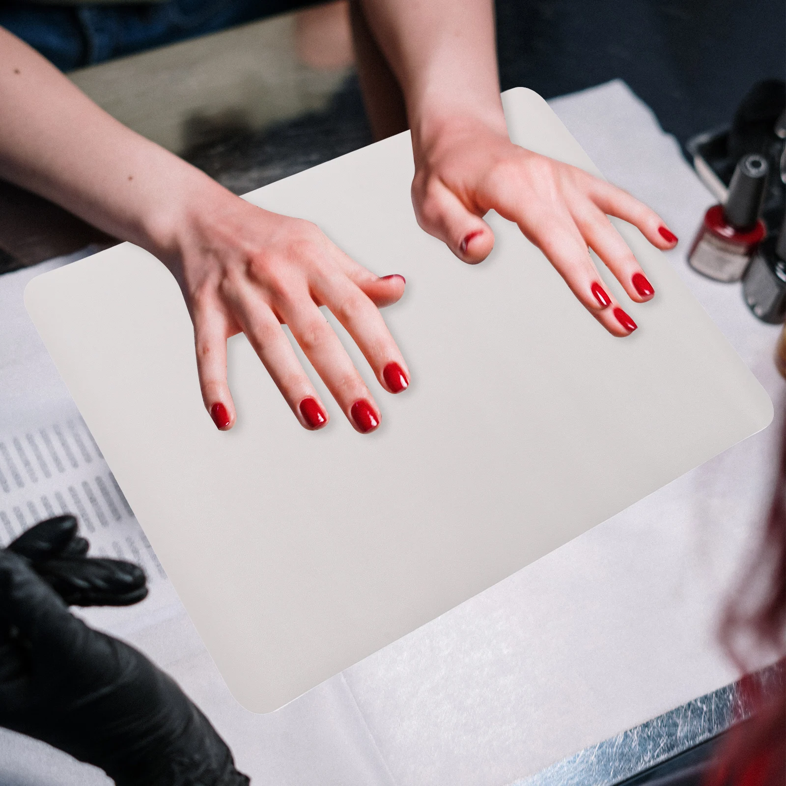 

Waterproof Nail Art Pad Thickened Hand Rest Cushion Non-Skid Large Mousepad For Office Home Gaming Laptop Desk Writing Pad