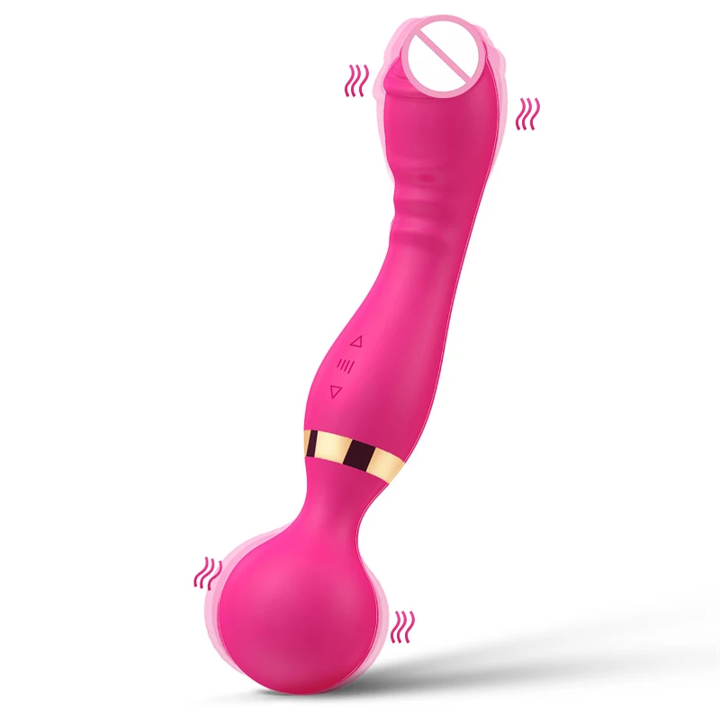 2 Motors Powerful Vibrators Dildos Big AV Magic Wand Vibrator G Spot Massage Clitoris Stimulator Female Masturbator Sex Toys